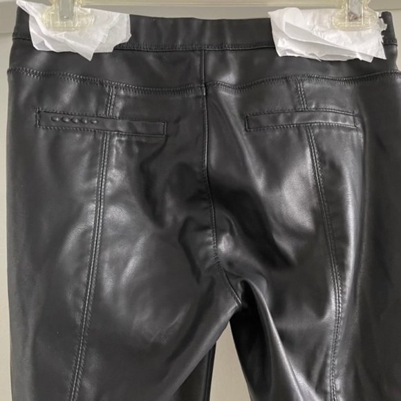 BLANK NYC Black Pussy cat Vegan Leather Leggings - Picture 8 of 12